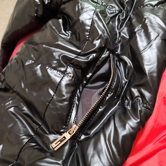 AOX WOMEN WINTER FAUX FUR HOODED DOWN JACKET WARM THICKEN COAT SLIM BLACK WITH R - Picture 10 of 10